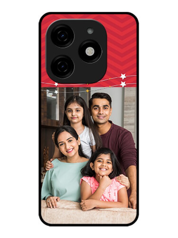 Custom Tecno Spark 20 Custom Metal Phone CaseHappy Family Design