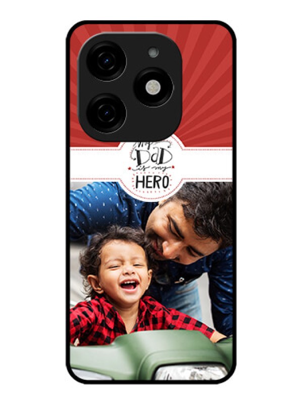 Custom Tecno Spark 20 Custom Metal Phone CaseMy Dad Hero Design
