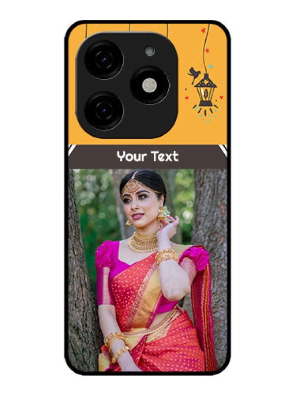 Custom Tecno Spark 20 Custom Metal Phone CaseWith Family Picture And Icons