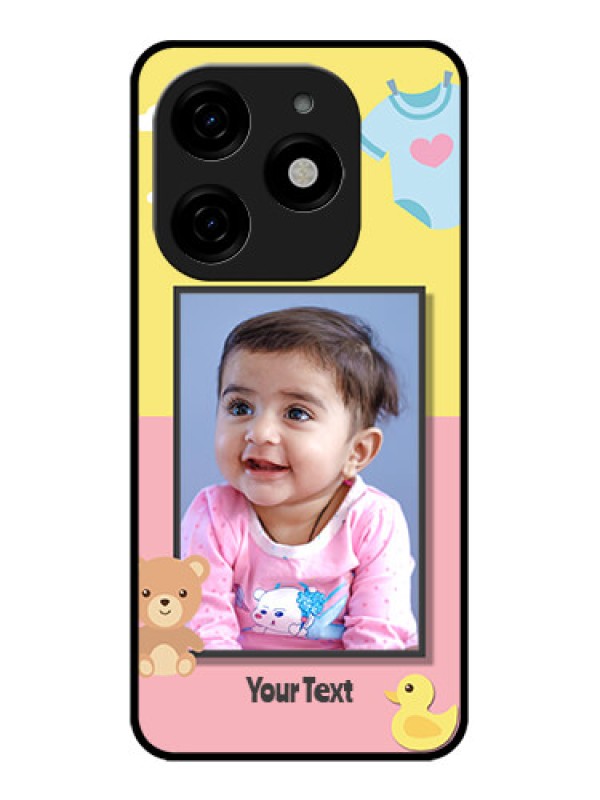 Custom Tecno Spark 20 Custom Metal Phone CaseKids 2 Color Design