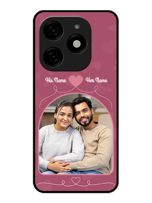Custom Tecno Spark 20 Custom Metal Phone CaseLove Floral Design