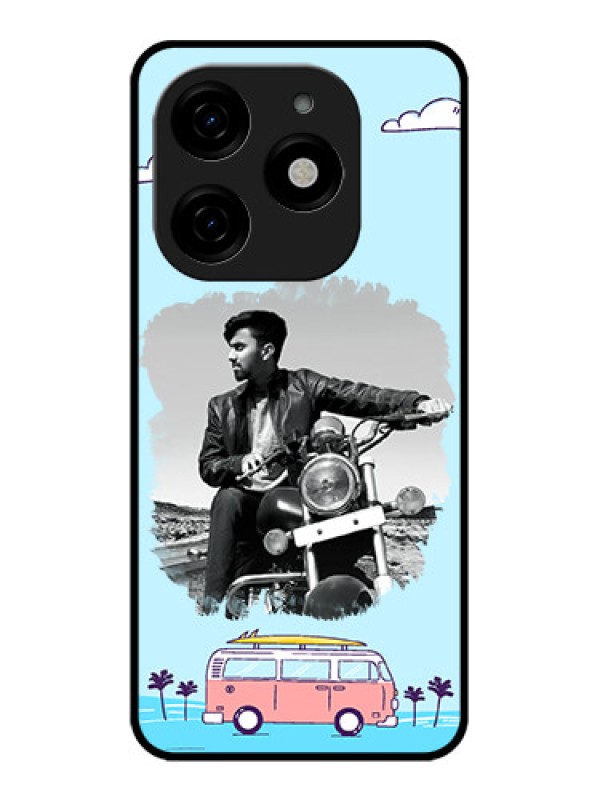 Custom Tecno Spark 20 Custom Metal Phone CaseTravel and Adventure Design