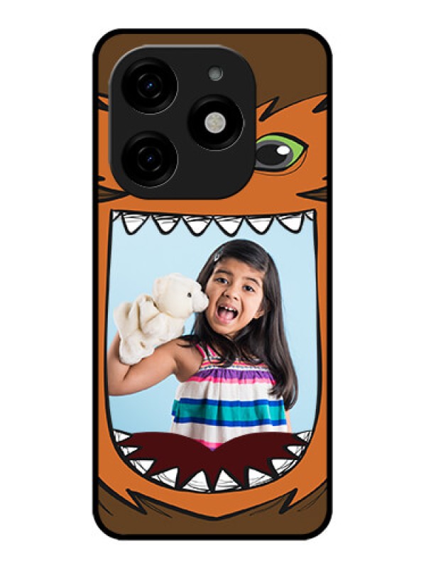 Custom Tecno Spark 20 Custom Metal Phone CaseOwl Monster Back Case Design
