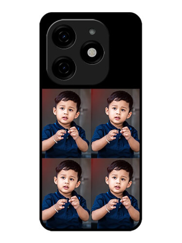Custom Tecno Spark 20 Custom Metal Phone Case4 Image Holder Design