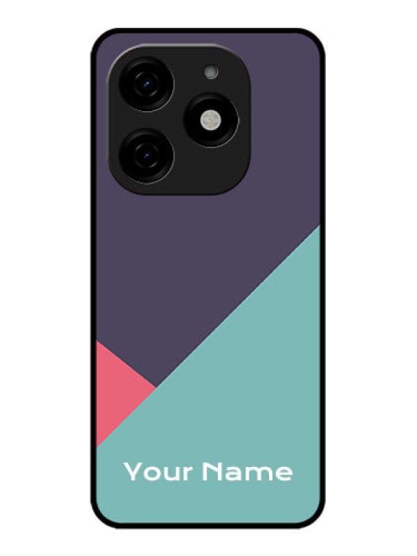 Custom Tecno Spark 20 Custom Metal Phone CaseTri Color Abstract Design