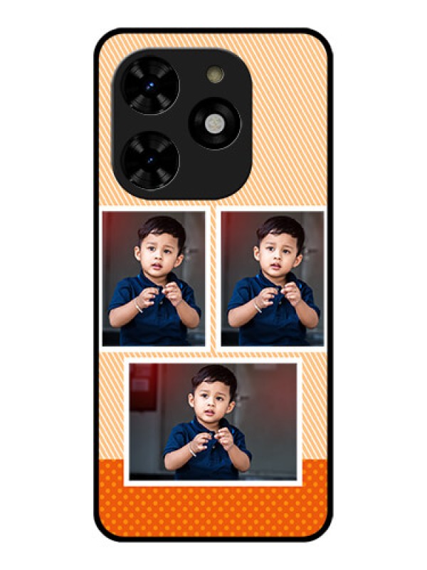 Custom Tecno Spark 20C Custom Metal Phone CaseBulk Photos Upload Design