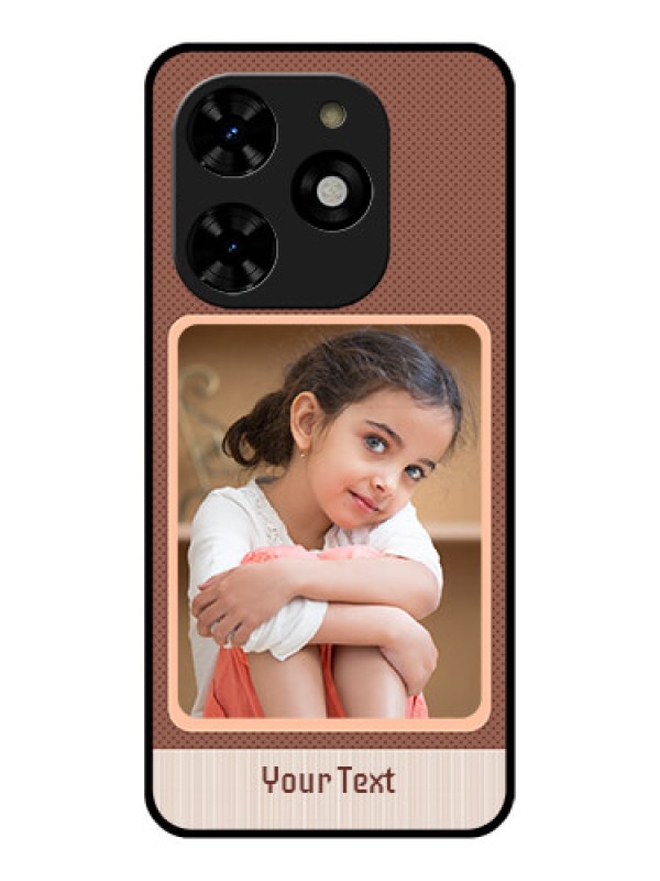 Custom Tecno Spark 20C Custom Metal Phone CaseSimple Pic Upload Design