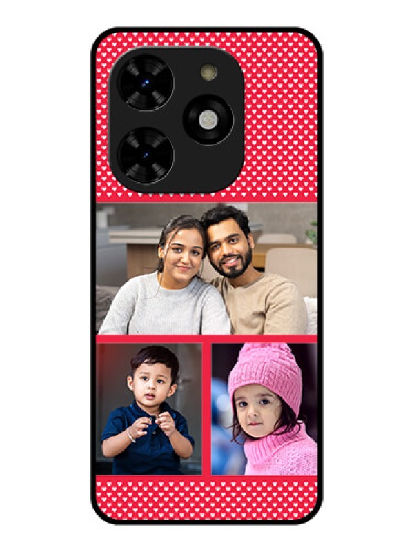 Custom Tecno Spark 20C Custom Metal Phone CaseBulk Photo Upload Design