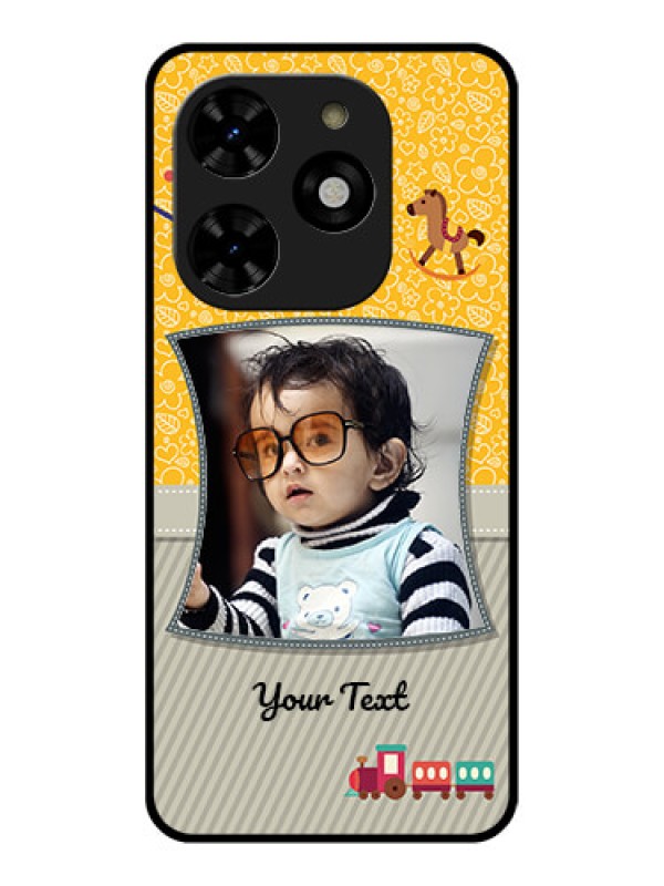 Custom Tecno Spark 20C Custom Metal Phone CaseBaby Picture Upload Design