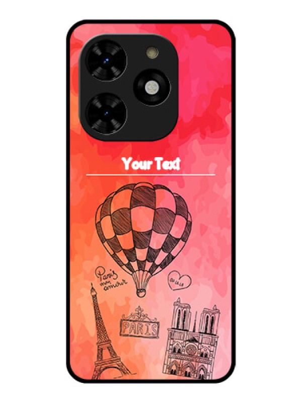 Custom Tecno Spark 20C Custom Metal Phone CaseParis Theme Design