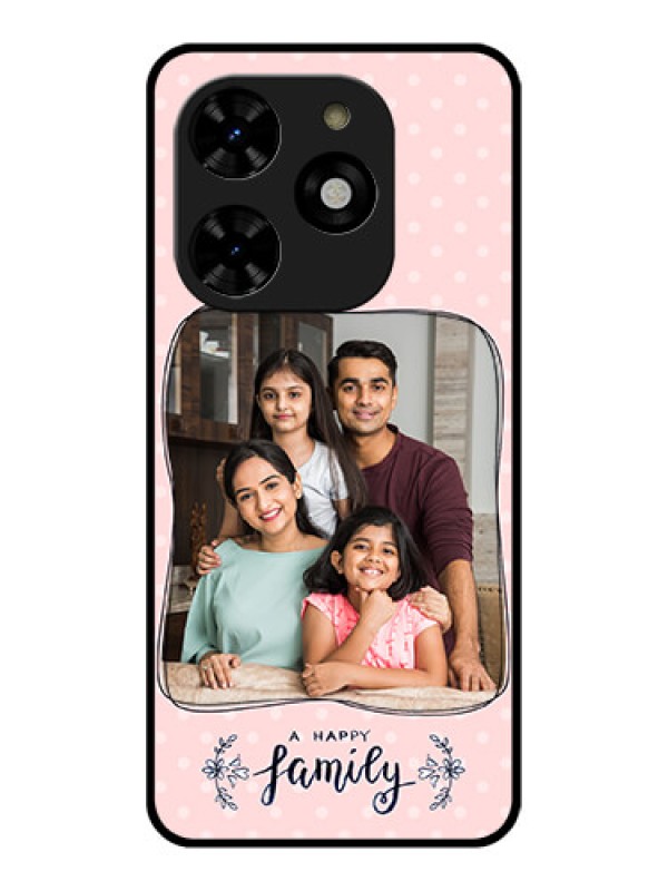 Custom Tecno Spark 20C Custom Metal Phone CaseFamily With Dots Design