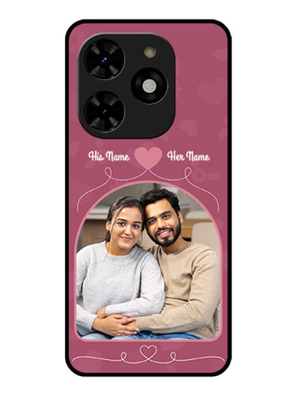 Custom Tecno Spark 20C Custom Metal Phone CaseLove Floral Design