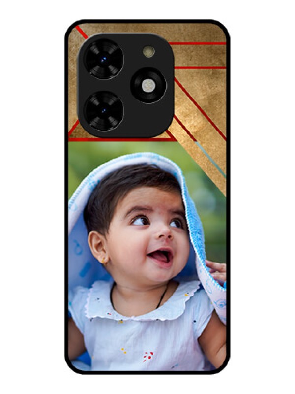 Custom Tecno Spark 20C Custom Metal Phone CaseGradient Abstract Texture Design