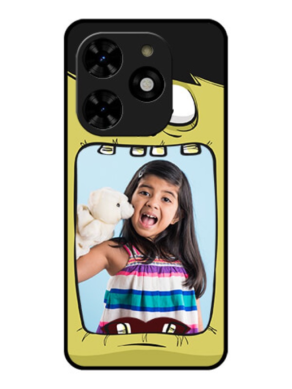 Custom Tecno Spark 20C Custom Metal Phone CaseCartoon Monster Back Case Design