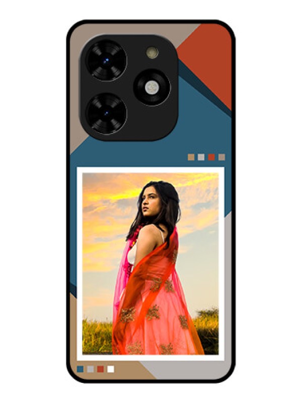 Custom Tecno Spark 20C Custom Metal Phone CaseRetro Color Pallet Design