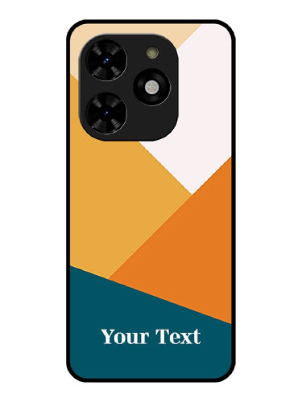 Custom Tecno Spark 20C Custom Metal Phone CaseStacked Multi - Colour Design