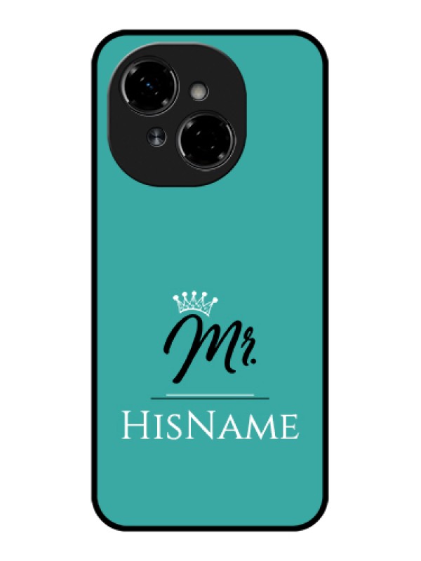 Custom Tecno Spark Go 1 Custom Metal Phone Case - Mr With Name Design