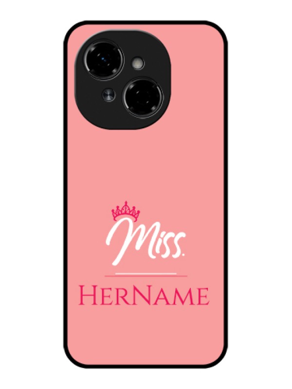 Custom Tecno Spark Go 1 Custom Metal Phone Case - Mrs With Name Design