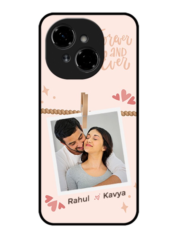 Custom Tecno Spark Go 1 Custom Metal Phone Case - Forever And Ever Love Design