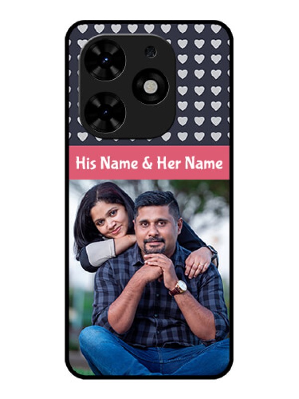 Custom Tecno Spark Go 2024 Custom Metal Phone CaseLove Symbols Design