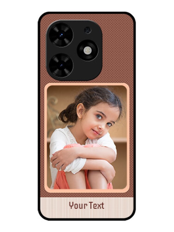 Custom Tecno Spark Go 2024 Custom Metal Phone CaseSimple Pic Upload Design