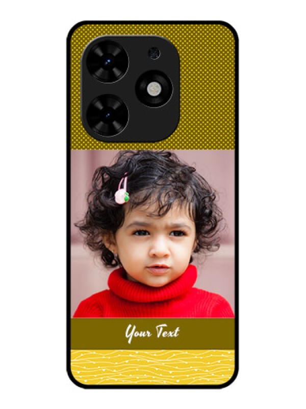 Custom Tecno Spark Go 2024 Custom Metal Phone CaseSimple Green Color Design