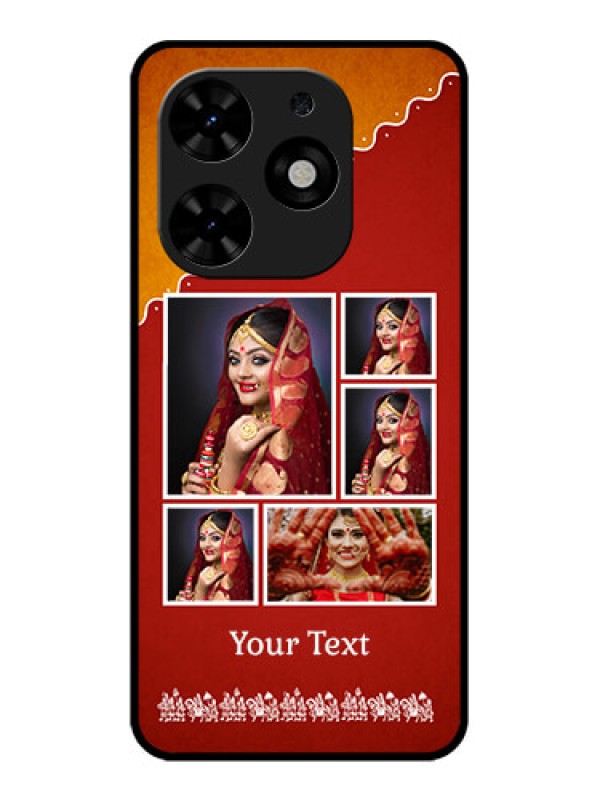 Custom Tecno Spark Go 2024 Custom Metal Phone CaseWedding Pic Upload Design