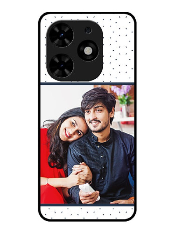 Custom Tecno Spark Go 2024 Custom Metal Phone CasePremium Dot Design