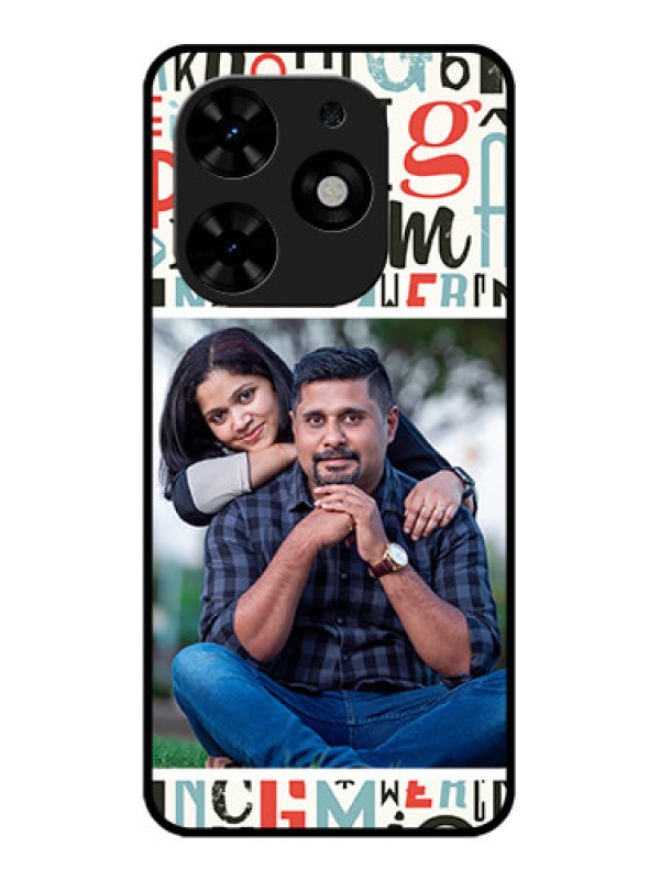 Custom Tecno Spark Go 2024 Custom Metal Phone CaseAlphabet Design