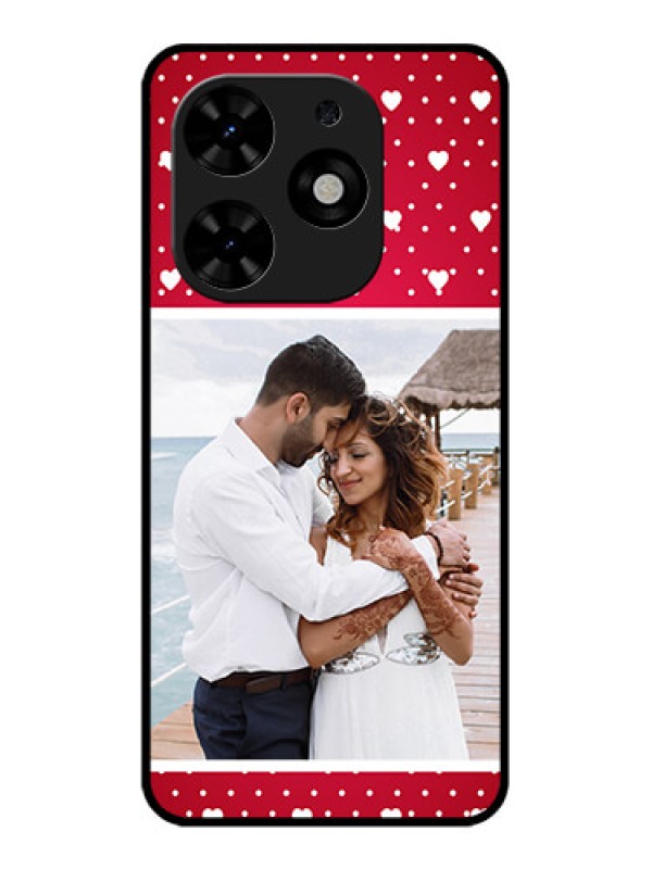 Custom Tecno Spark Go 2024 Custom Metal Phone CaseHearts Mobile Case Design