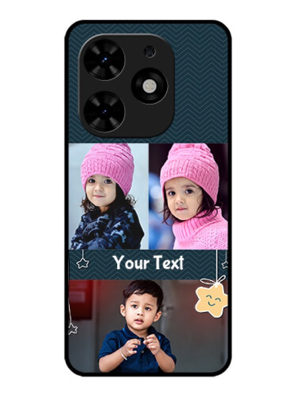 Custom Tecno Spark Go 2024 Custom Metal Phone CaseHanging Stars Design