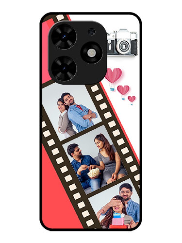 Custom Tecno Spark Go 2024 Custom Metal Phone Case3 Image Holder With Film Reel