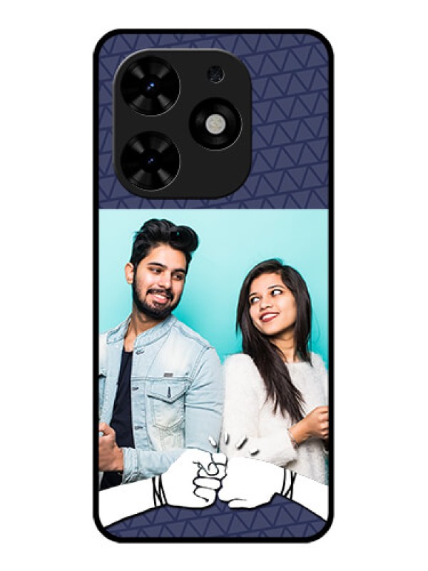 Custom Tecno Spark Go 2024 Custom Metal Phone CaseWith Best Friends Design