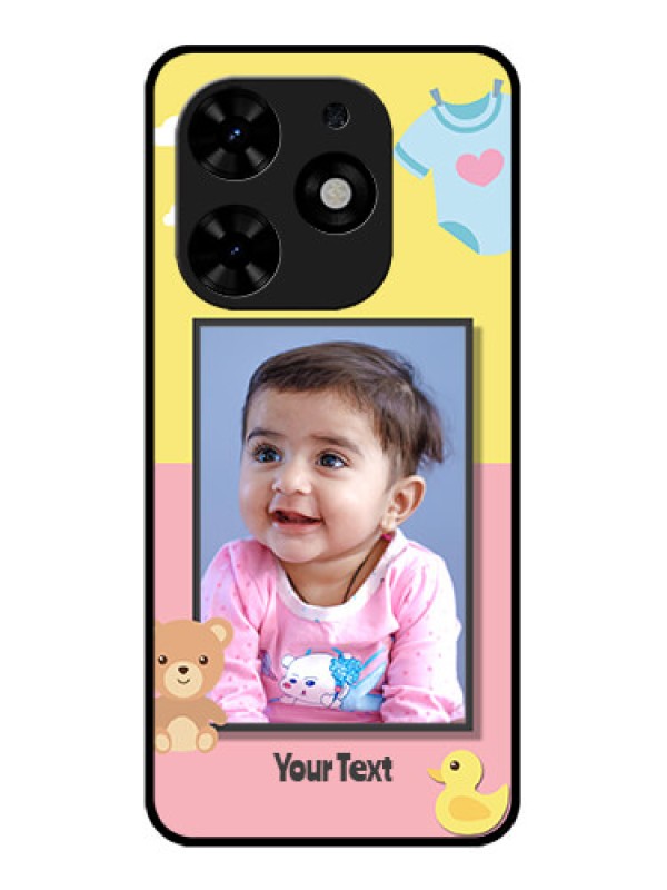 Custom Tecno Spark Go 2024 Custom Metal Phone CaseKids 2 Color Design