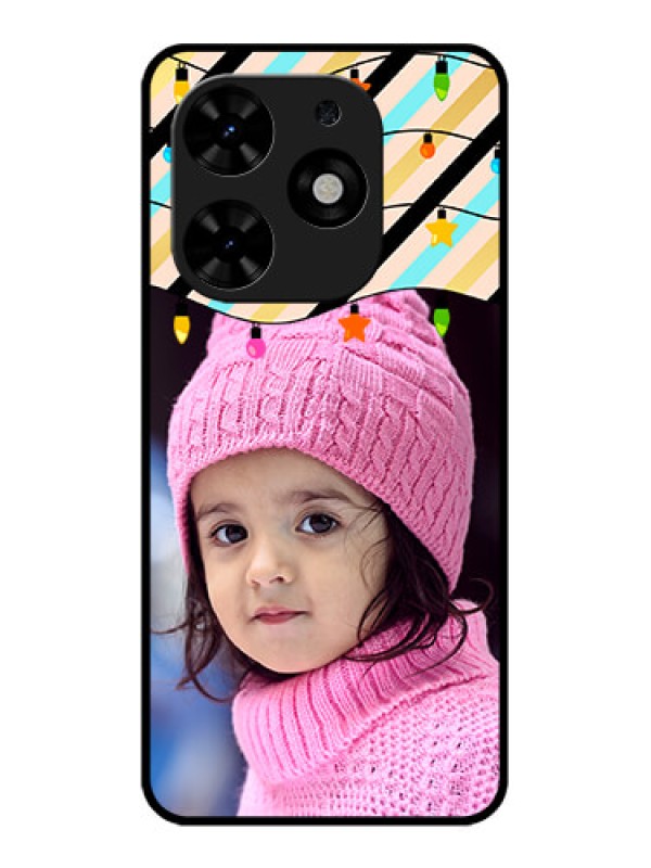 Custom Tecno Spark Go 2024 Custom Metal Phone CaseLights Hanging Design
