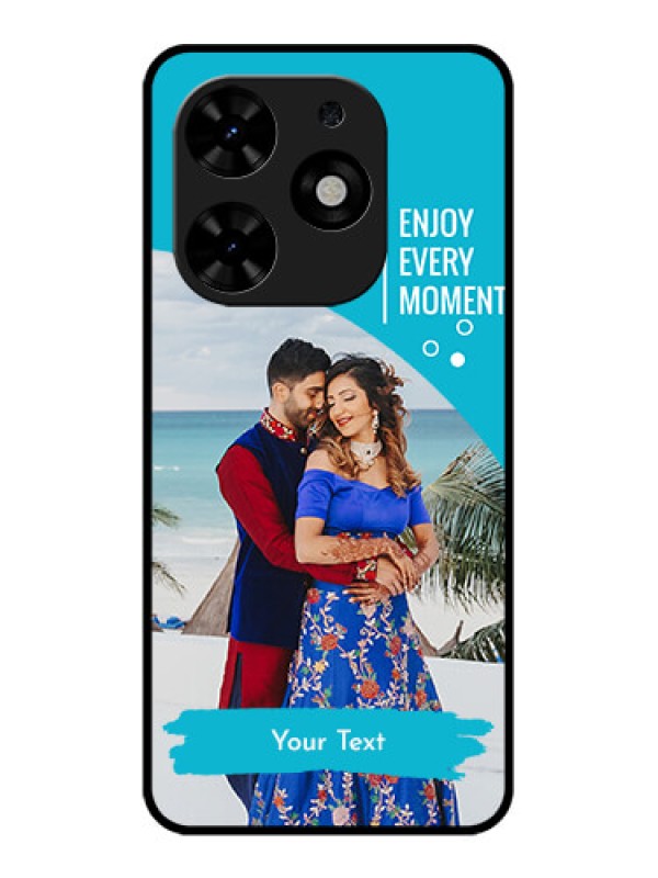 Custom Tecno Spark Go 2024 Custom Metal Phone CaseHappy Moment Design