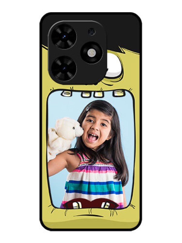Custom Tecno Spark Go 2024 Custom Metal Phone CaseCartoon Monster Back Case Design