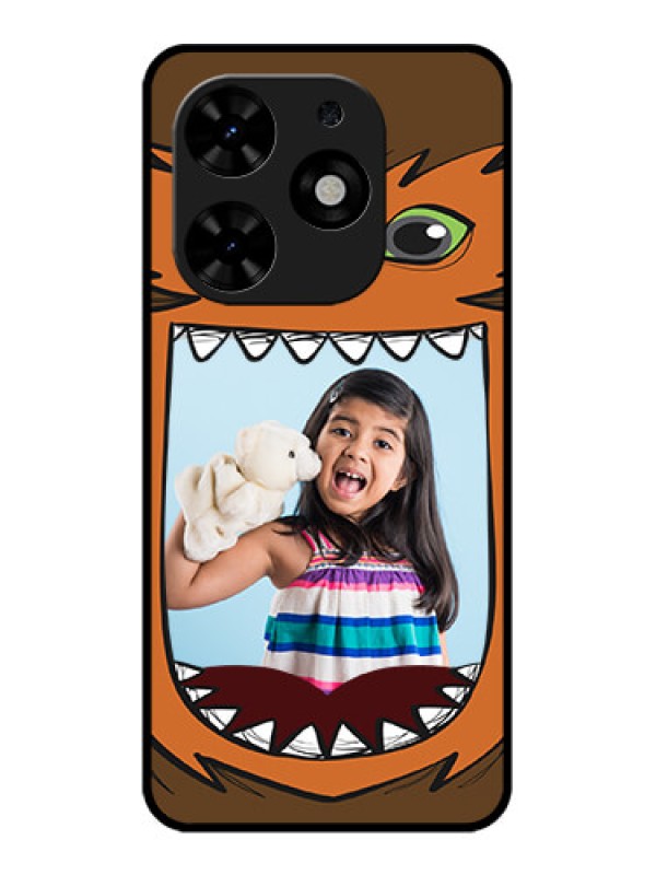 Custom Tecno Spark Go 2024 Custom Metal Phone CaseOwl Monster Back Case Design
