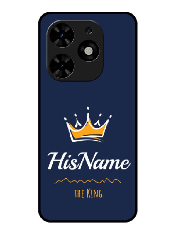 Custom Tecno Spark Go 2024 Custom Metal Phone CaseKing With Name Design