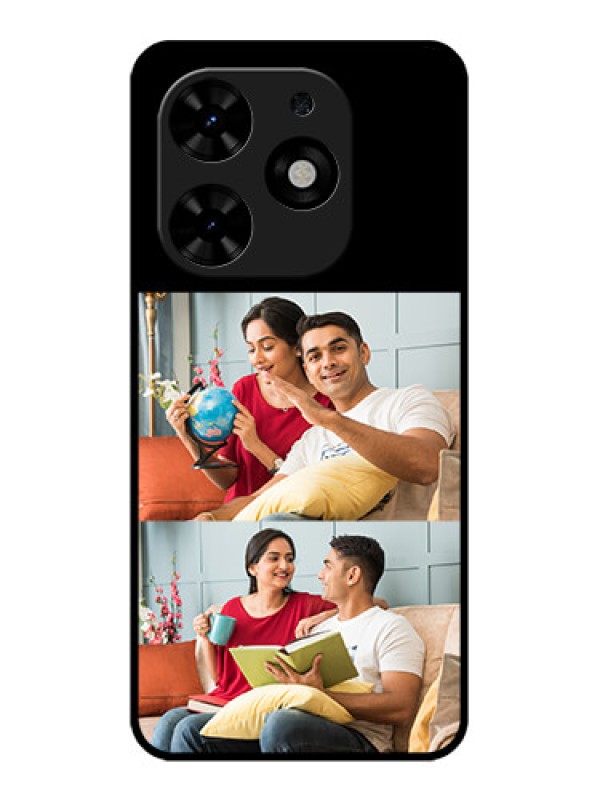 Custom Tecno Spark Go 2024 Custom Metal Phone Case2 Images Design
