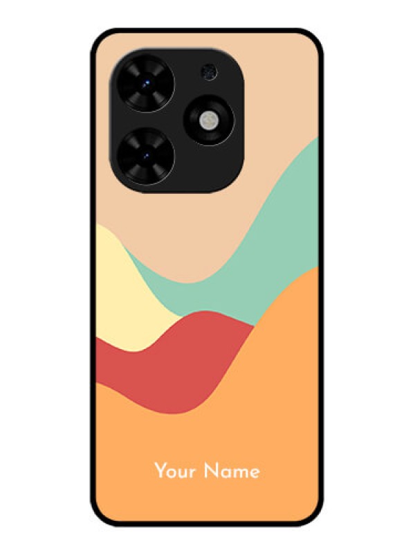 Custom Tecno Spark Go 2024 Custom Metal Phone CaseOcean Waves Multi - Colour Design