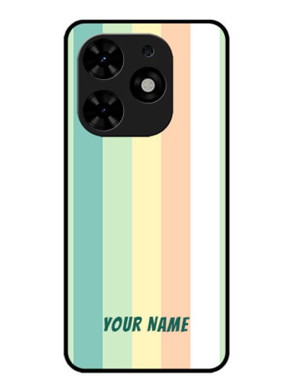 Custom Tecno Spark Go 2024 Custom Metal Phone CaseMulti - Colour Stripes Design