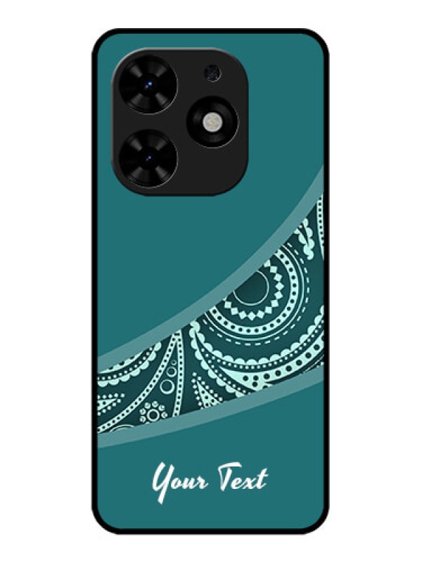 Custom Tecno Spark Go 2024 Custom Metal Phone CaseSemi Visible Floral Design
