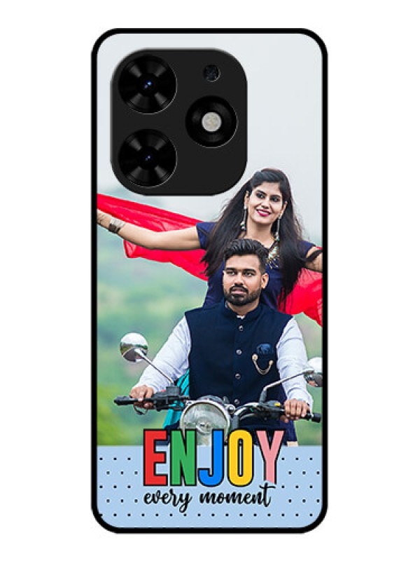 Custom Tecno Spark Go 2024 Custom Metal Phone CaseEnjoy Every Moment Design
