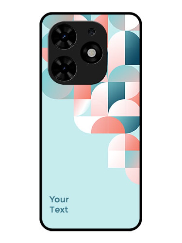 Custom Tecno Spark Go 2024 Custom Metal Phone CaseStylish Semi - Circle Pattern Design