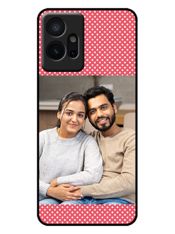 Custom Vivo T1 5G Custom Metal Phone Case - White Dotted Design
