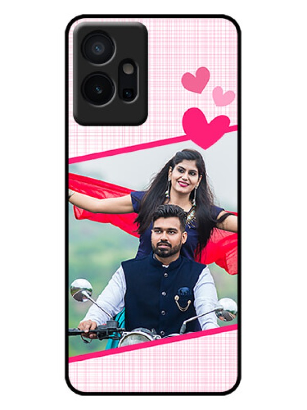 Custom Vivo T1 5G Custom Metal Phone Case - Love Shape Heart Design