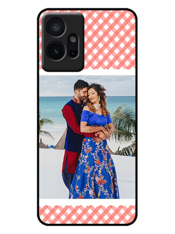 Custom Vivo T1 5G Custom Metal Phone Case - Pink Pattern Design