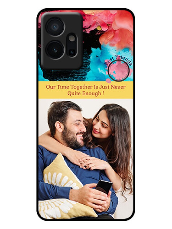 Custom Vivo T1 5G Custom Metal Phone Case - Quote With Acrylic Painting Design