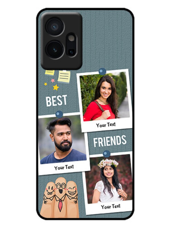 Custom Vivo T1 5G Custom Metal Phone Case - Sticky Frames And Friendship Design